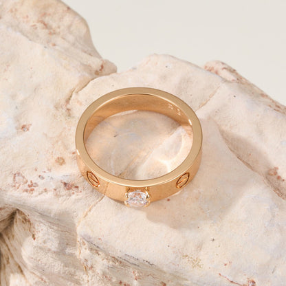 [Eterna Jewels]LOVE RING 3.6MM 1 BIG DIAMOND