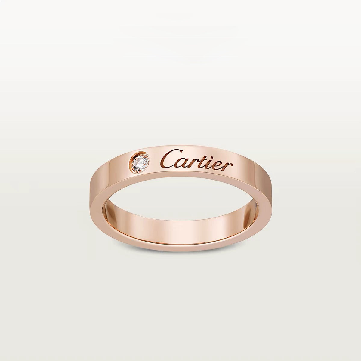 [Eterna Jewels]LOVE RING 4MM 1 DIAMOND