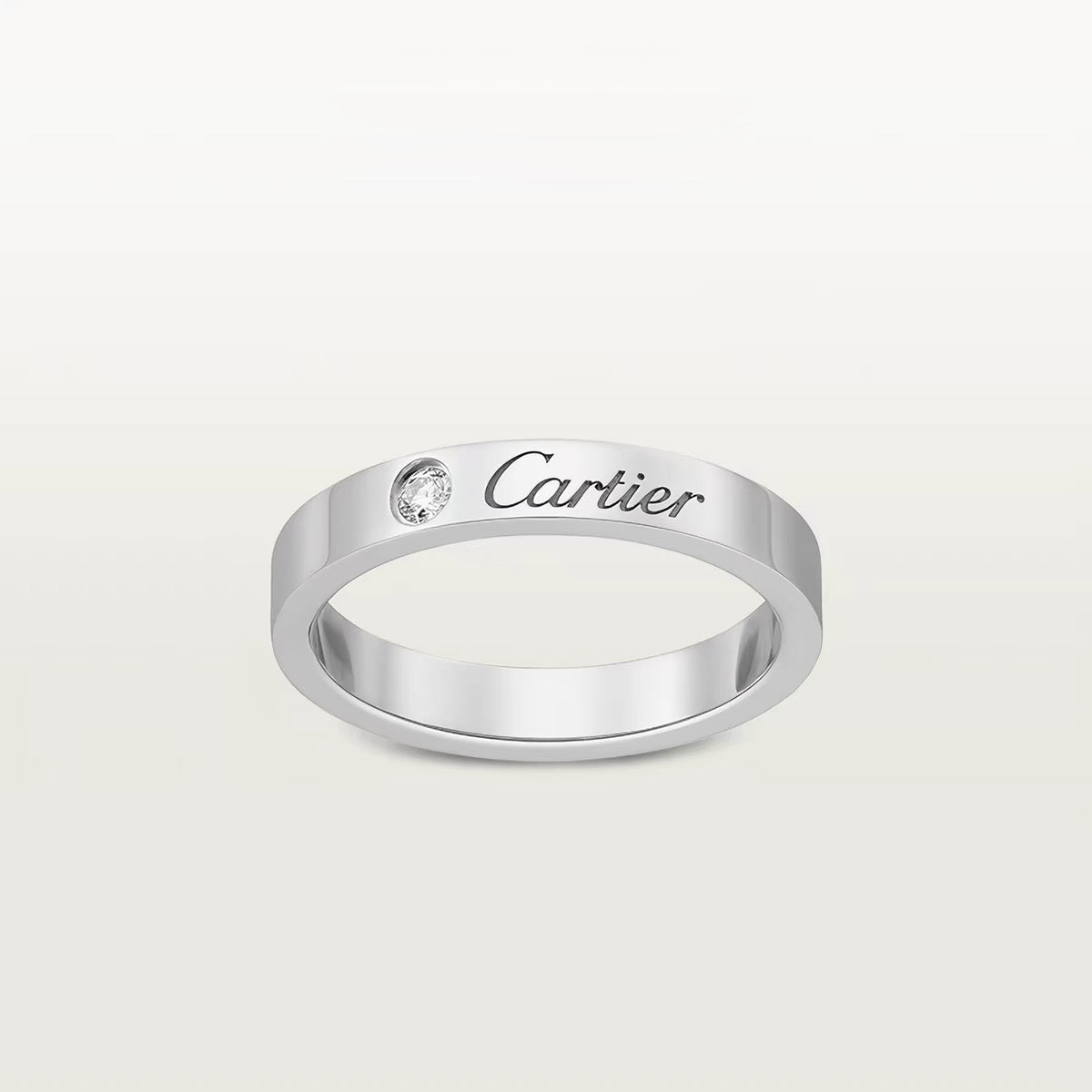 [Eterna Jewels]LOVE RING 4MM 1 DIAMOND
