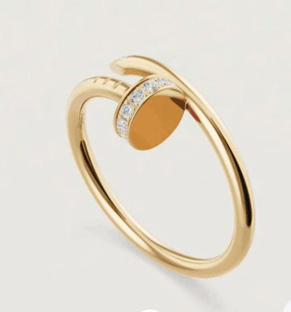 [Eterna Jewels]JUSTE 1.8MM HALF DIAMOND RING