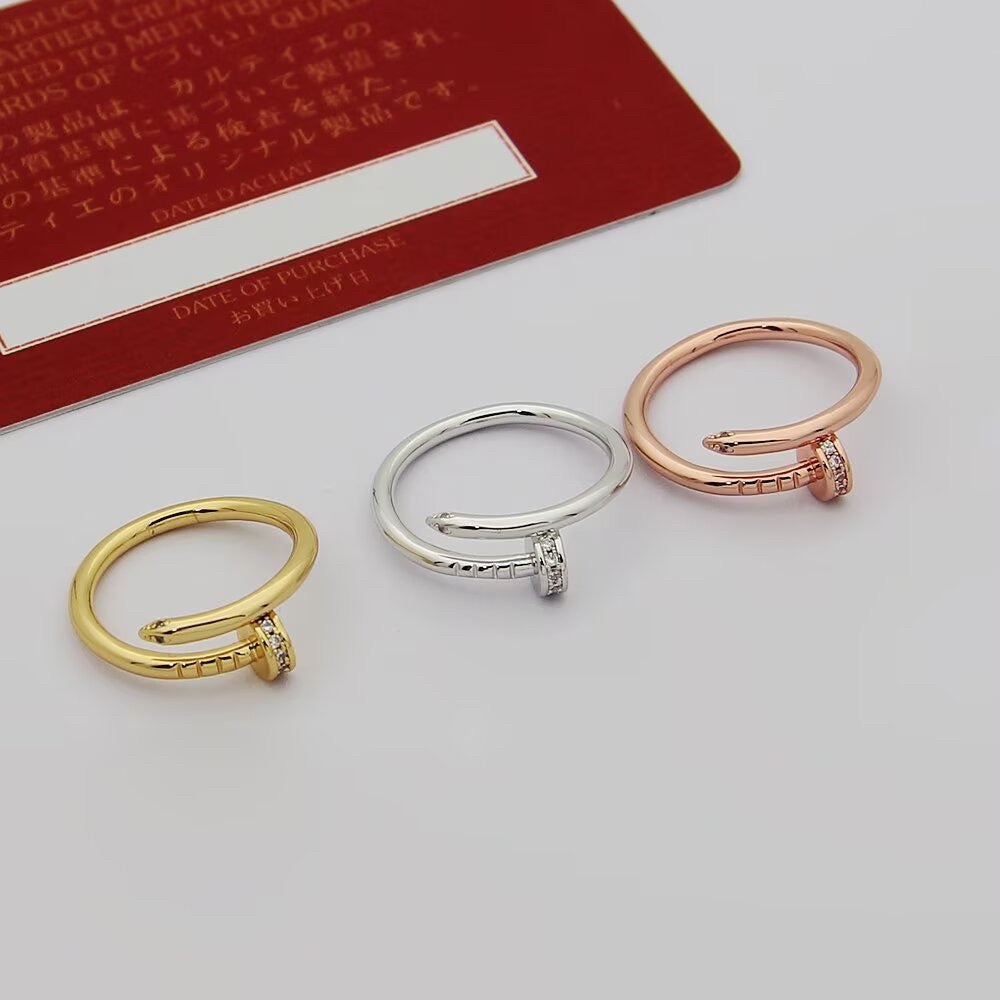 [Eterna Jewels]JUSTE 1.8MM HALF DIAMOND RING