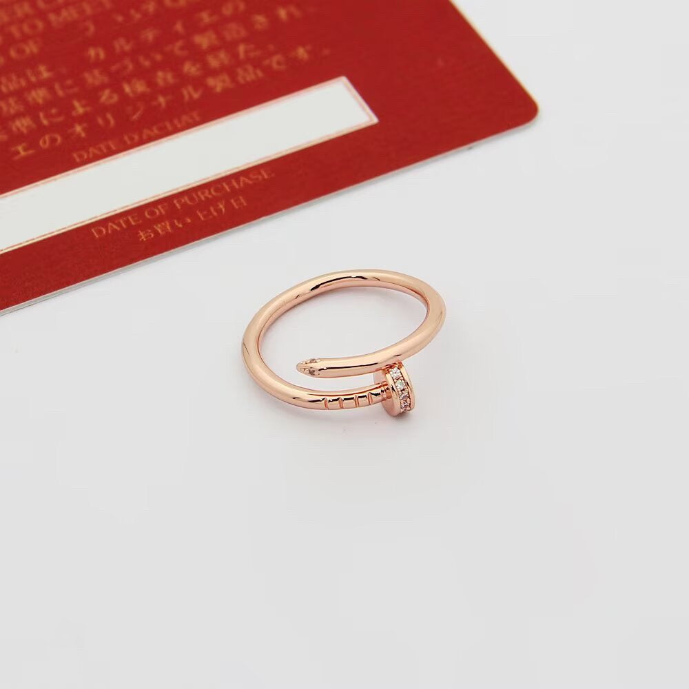 [Eterna Jewels]JUSTE 1.8MM HALF DIAMOND RING