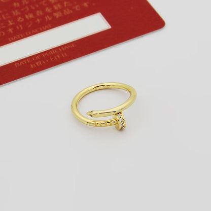 [Eterna Jewels]JUSTE 1.8MM HALF DIAMOND RING