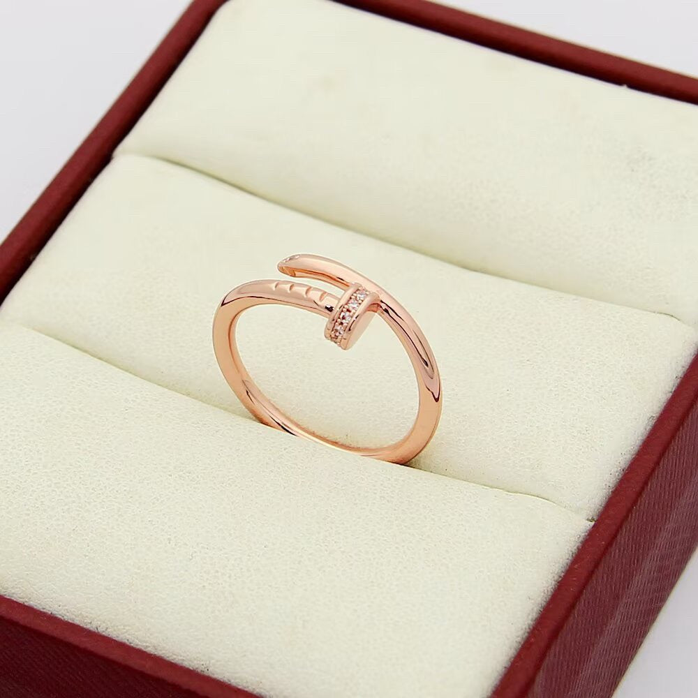 [Eterna Jewels]JUSTE 1.8MM HALF DIAMOND RING