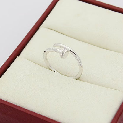 [Eterna Jewels]JUSTE 1.8MM HALF DIAMOND RING