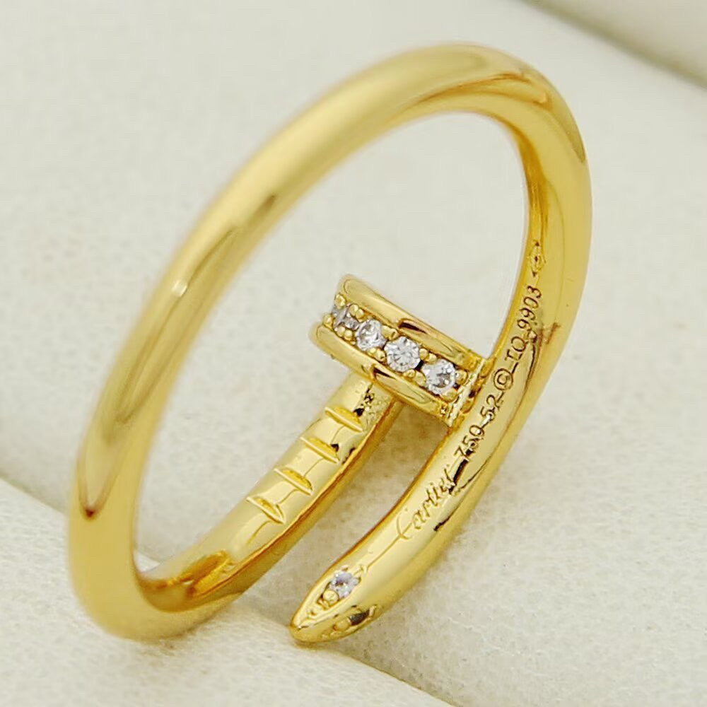[Eterna Jewels]JUSTE 1.8MM HALF DIAMOND RING