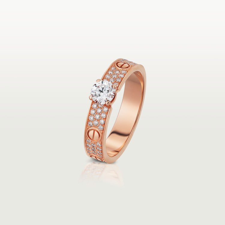 [Eterna Jewels]LOVE RING 3.6MM 1 BIG DIAMOND FULL DIAMOND