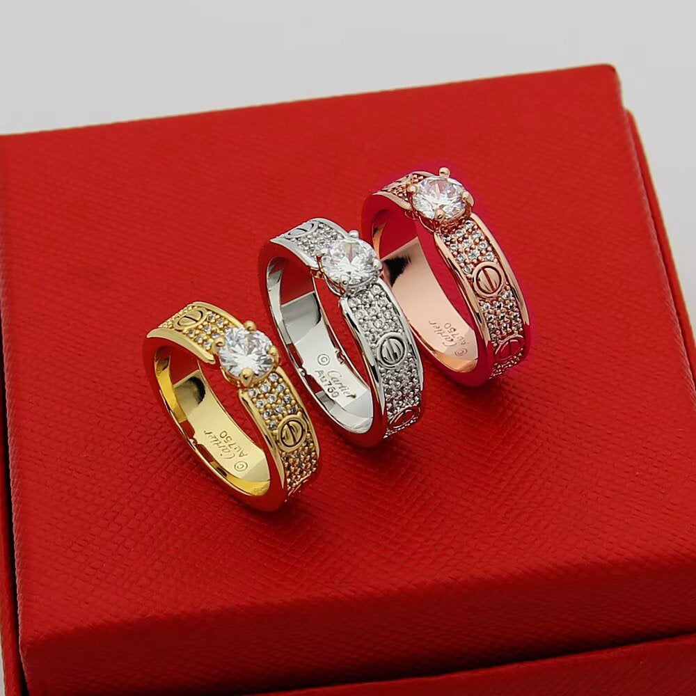 [Eterna Jewels]LOVE RING 3.6MM 1 BIG DIAMOND FULL DIAMOND