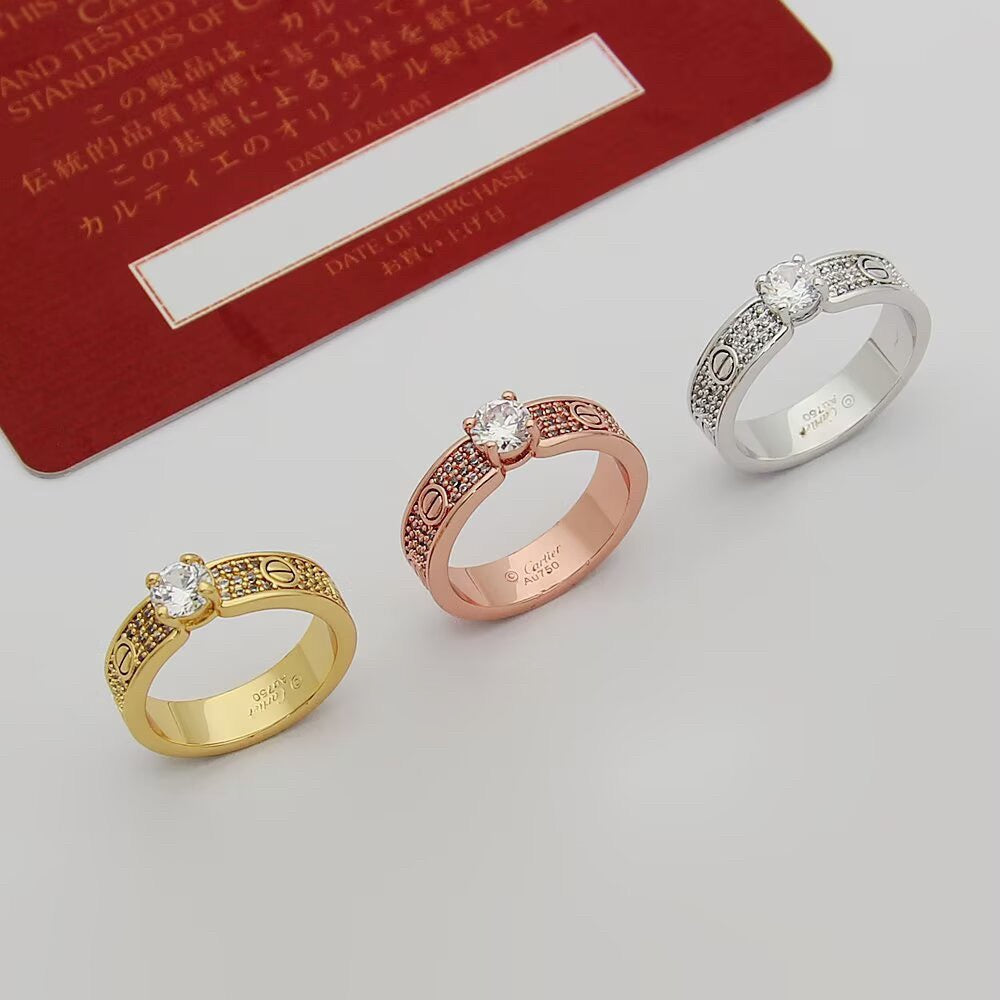 [Eterna Jewels]LOVE RING 3.6MM 1 BIG DIAMOND FULL DIAMOND