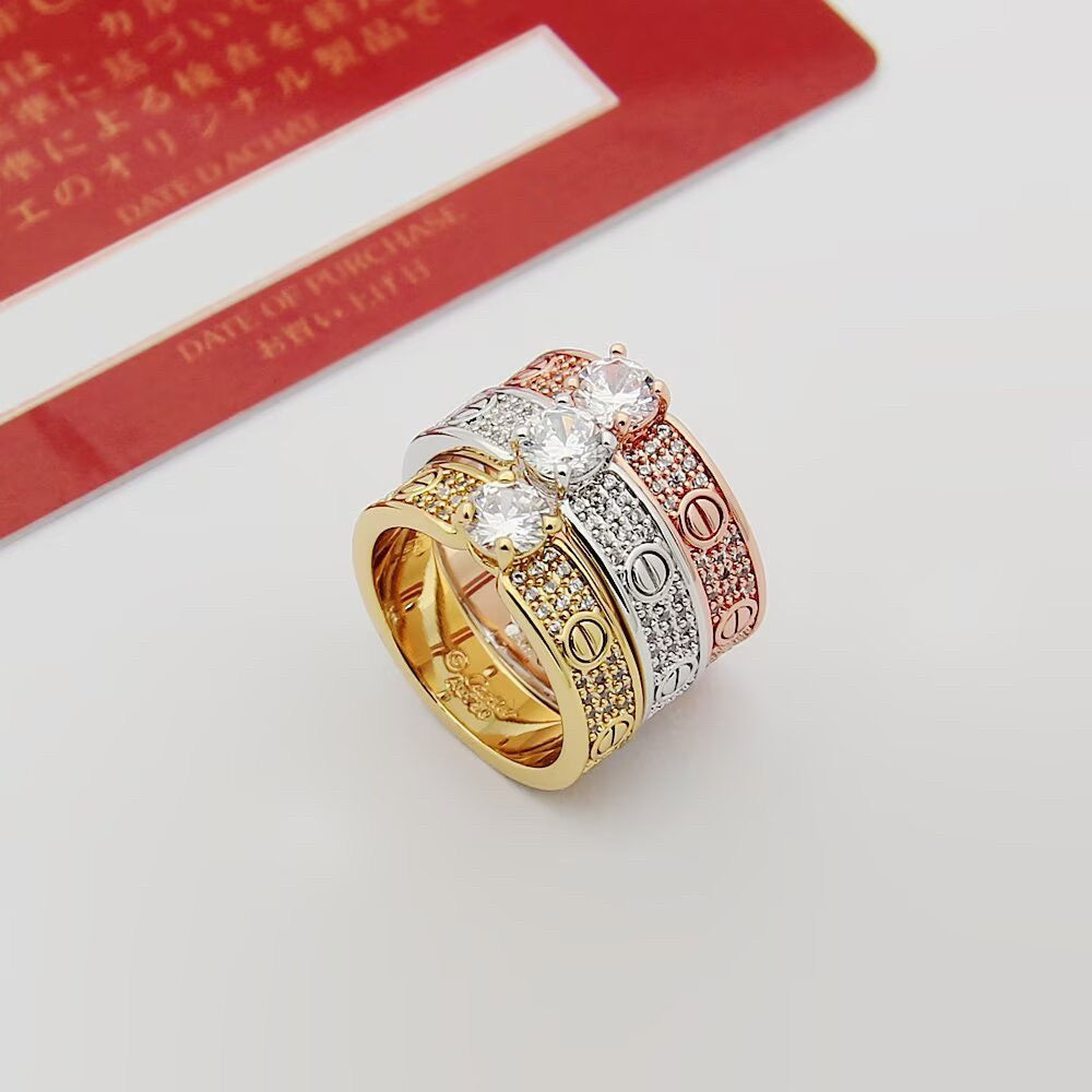 [Eterna Jewels]LOVE RING 3.6MM 1 BIG DIAMOND FULL DIAMOND