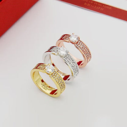 [Eterna Jewels]LOVE RING 3.6MM 1 BIG DIAMOND FULL DIAMOND
