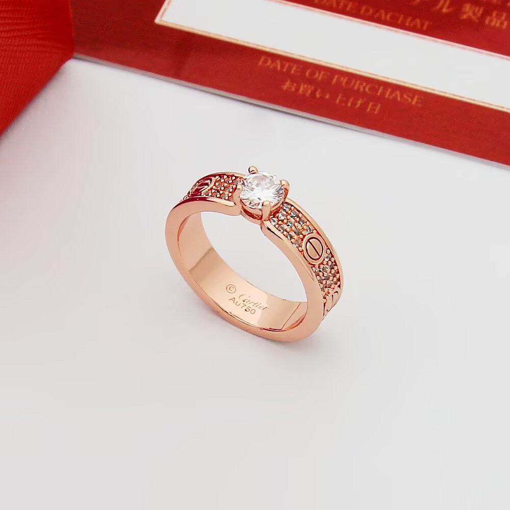 [Eterna Jewels]LOVE RING 3.6MM 1 BIG DIAMOND FULL DIAMOND