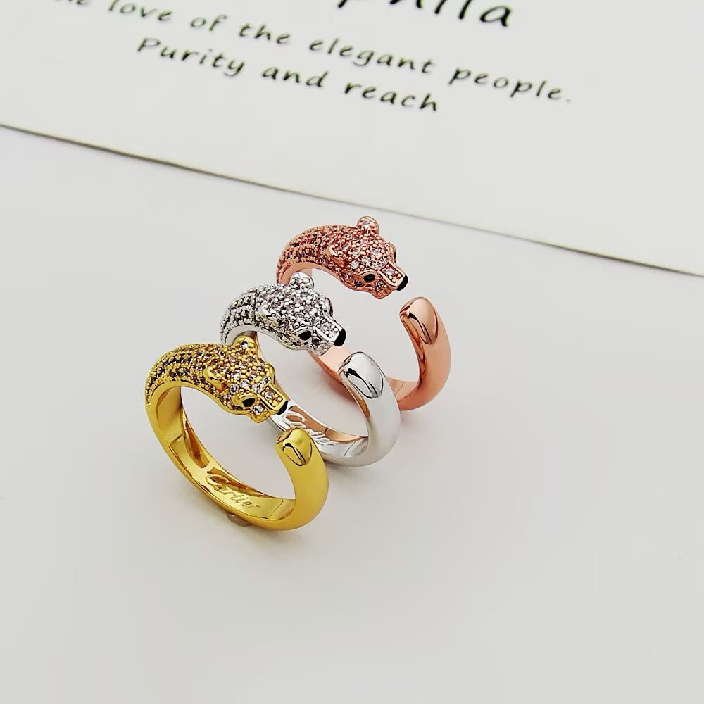 [Eterna Jewels]PANTHERE HALF DIAMOND SMALL RING