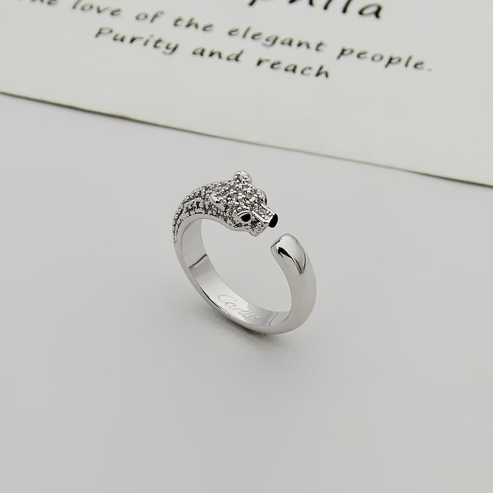 [Eterna Jewels]PANTHERE HALF DIAMOND SMALL RING