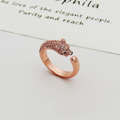 [Eterna Jewels]PANTHERE HALF DIAMOND SMALL RING
