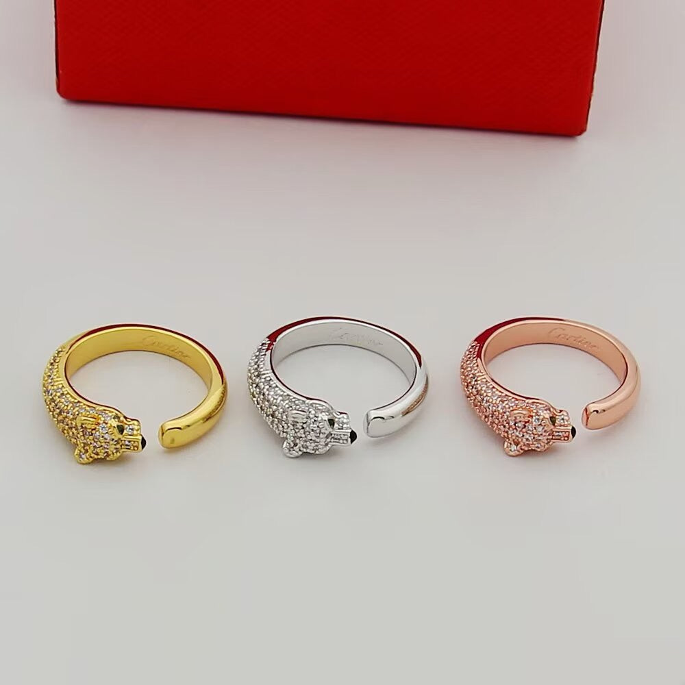 [Eterna Jewels]PANTHERE HALF DIAMOND SMALL RING