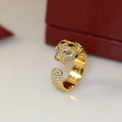 [Eterna Jewels]PANTHERE SPOTTED FULL DIAMOND MEDIUM RING