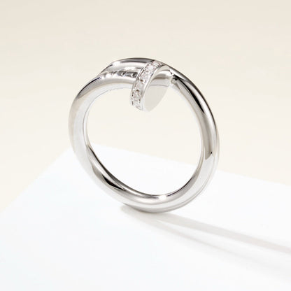 [Eterna Jewels]JUSTE RING 2.6MM HALF DIAMOND