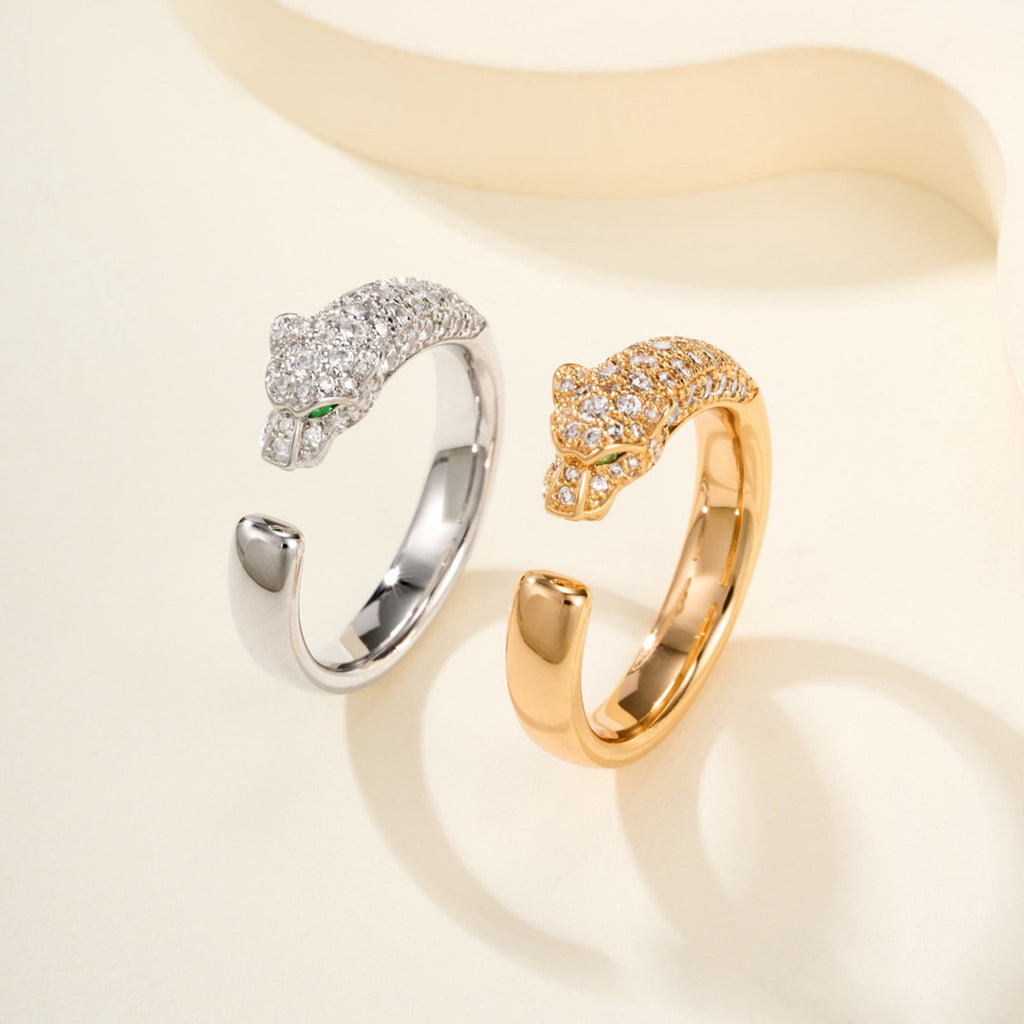 [Eterna Jewels]PANTHERE HALF DIAMOND SMALL RING
