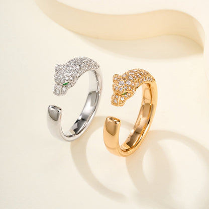 [Eterna Jewels]PANTHERE HALF DIAMOND SMALL RING