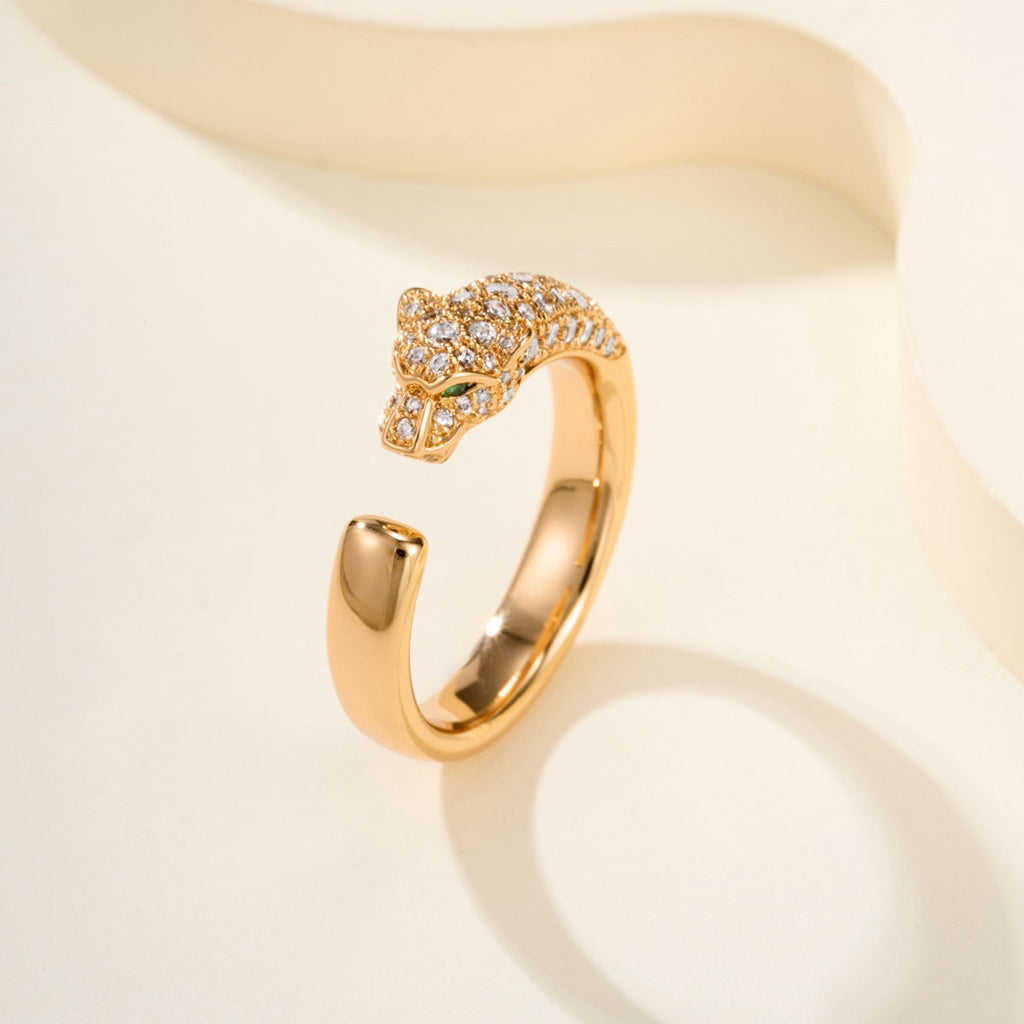 [Eterna Jewels]PANTHERE HALF DIAMOND SMALL RING