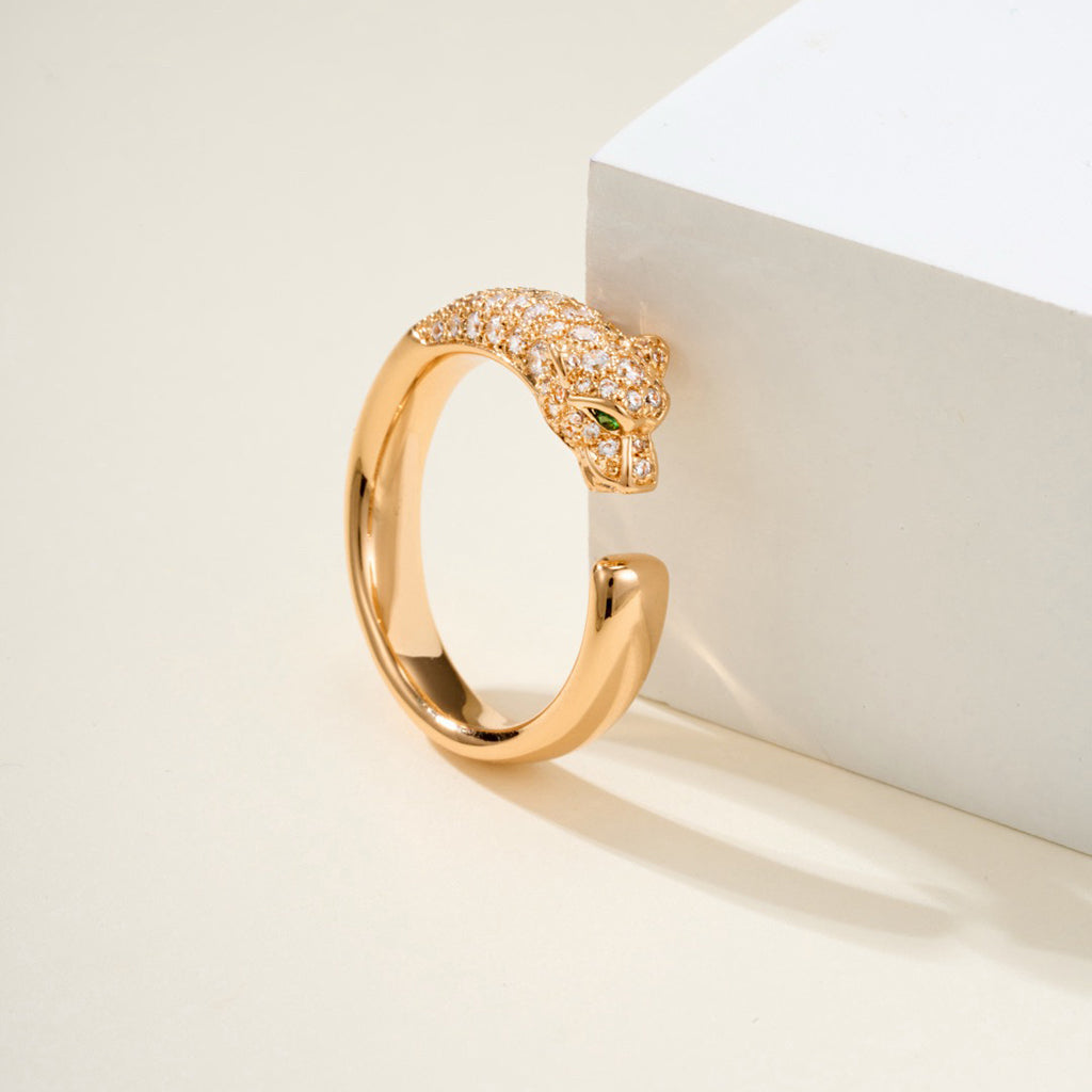 [Eterna Jewels]PANTHERE HALF DIAMOND SMALL RING