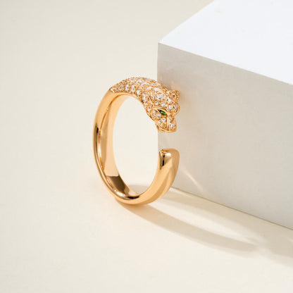 [Eterna Jewels]PANTHERE HALF DIAMOND SMALL RING