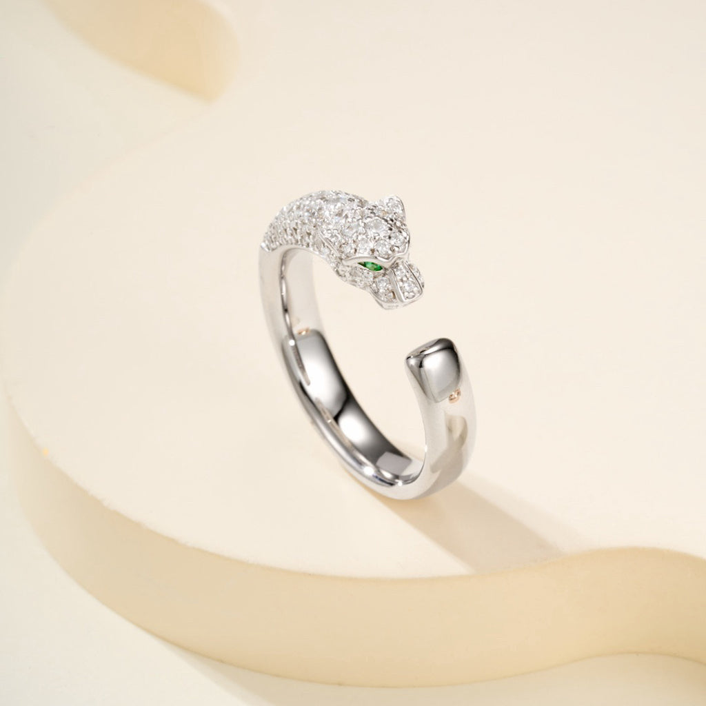 [Eterna Jewels]PANTHERE HALF DIAMOND SMALL RING