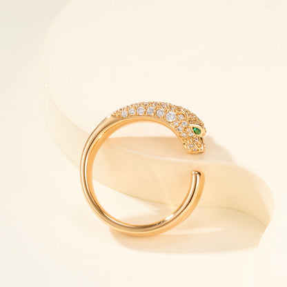 [Eterna Jewels]PANTHERE HALF DIAMOND SMALL RING