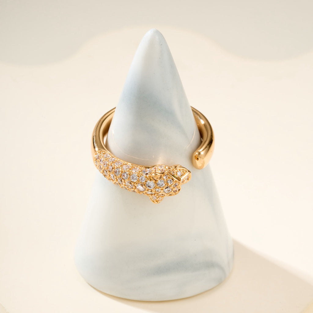 [Eterna Jewels]PANTHERE HALF DIAMOND SMALL RING