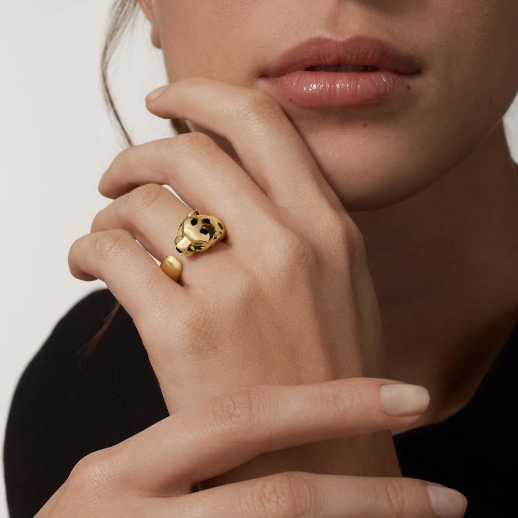 [Eterna Jewels]PANTHERE SPOTTED MEDIUM RING