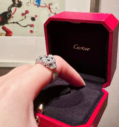 [Eterna Jewels]PANTHERE SPOTTED FULL DIAMOND MEDIUM RING