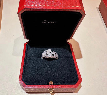[Eterna Jewels]PANTHERE SPOTTED FULL DIAMOND MEDIUM RING