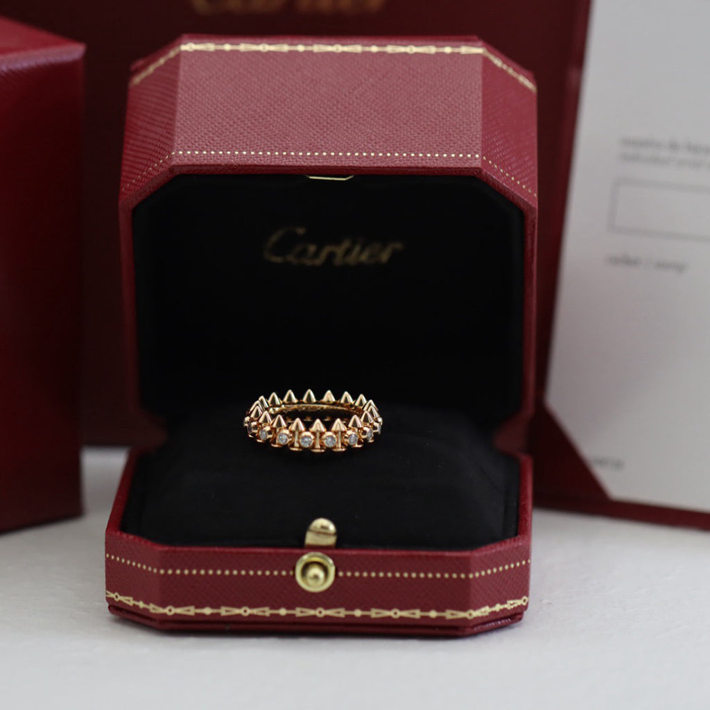 [Eterna Jewels]CLASH 6.8MM DIAMOND MEDIUM RING