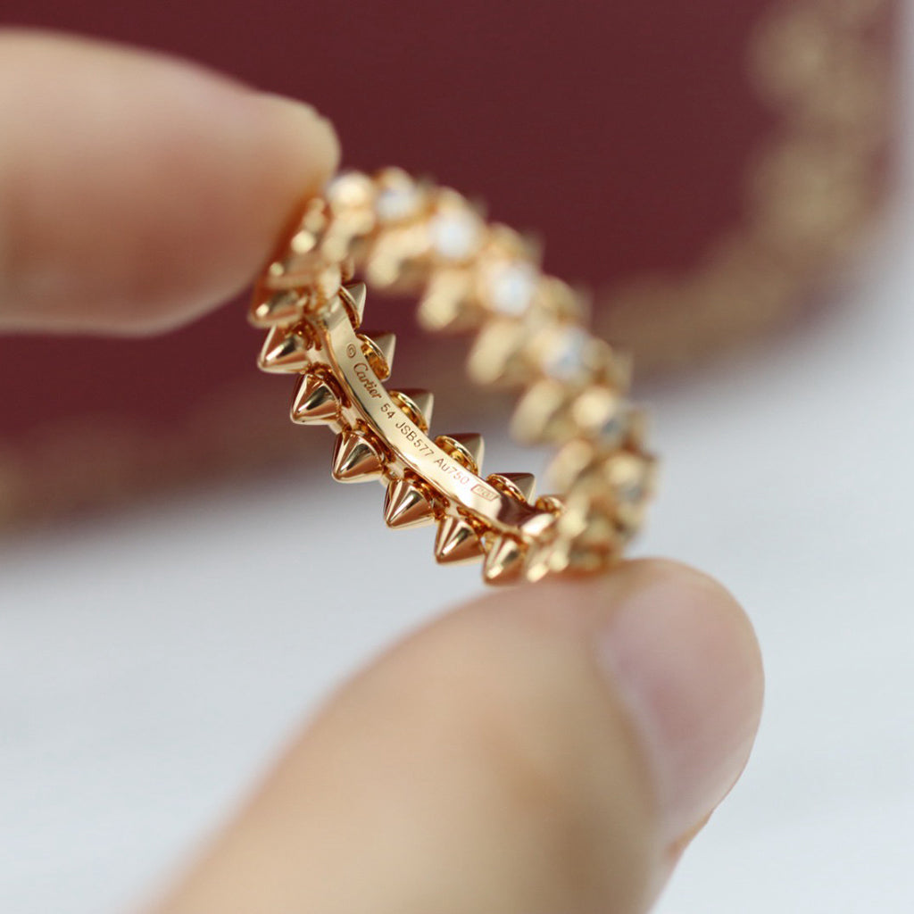 [Eterna Jewels]CLASH 6.8MM DIAMOND MEDIUM RING