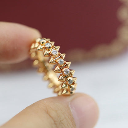[Eterna Jewels]CLASH 6.8MM DIAMOND MEDIUM RING