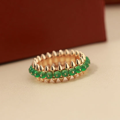 [Eterna Jewels]CLASH 7.9MM AGATE CHALCEDONY RING