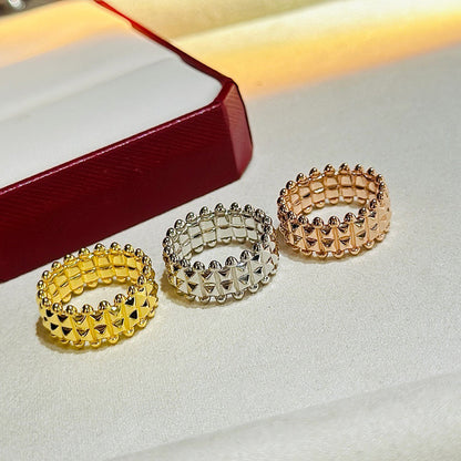 [Eterna Jewels]CLASH 9.2MM DOUBLE ROW RING