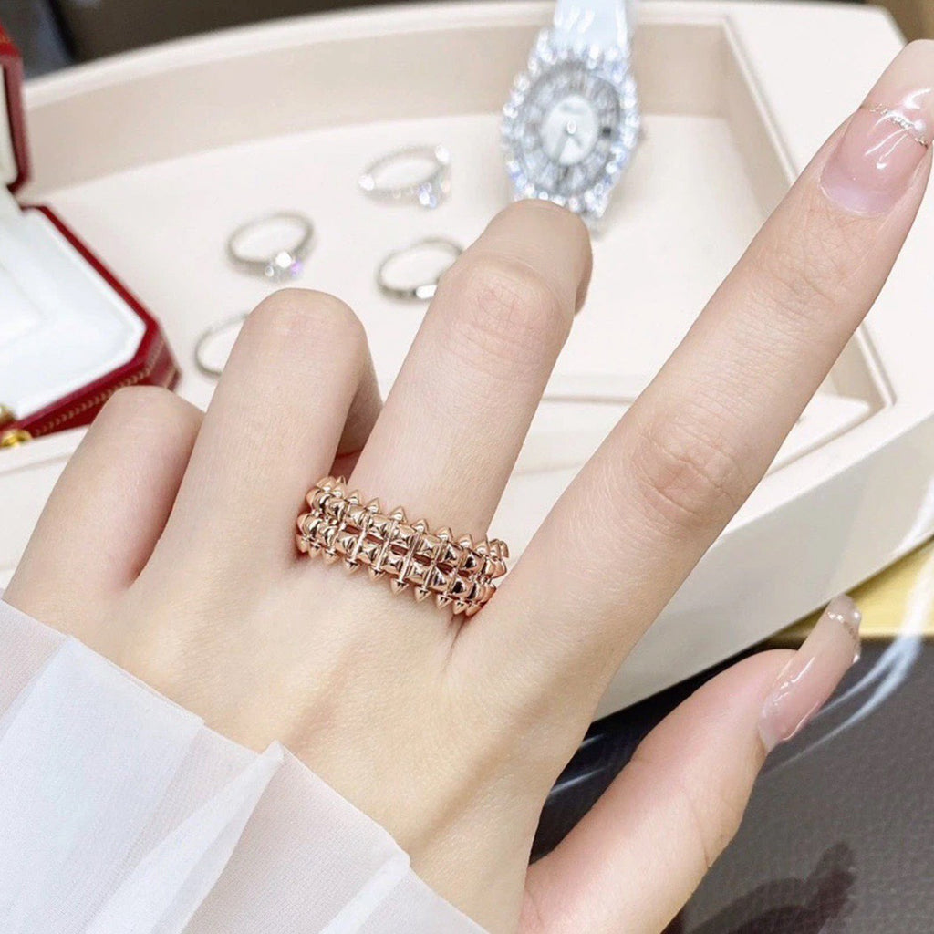[Eterna Jewels]CLASH 9.2MM DOUBLE ROW RING