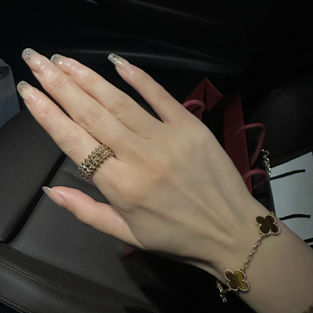 [Eterna Jewels]CLASH 9.2MM DOUBLE ROW RING