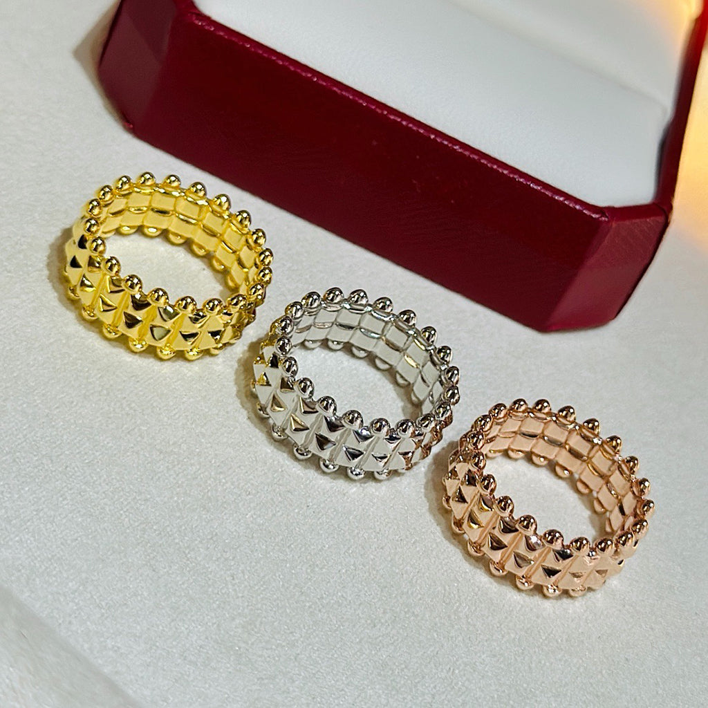 [Eterna Jewels]CLASH 9.2MM DOUBLE ROW RING