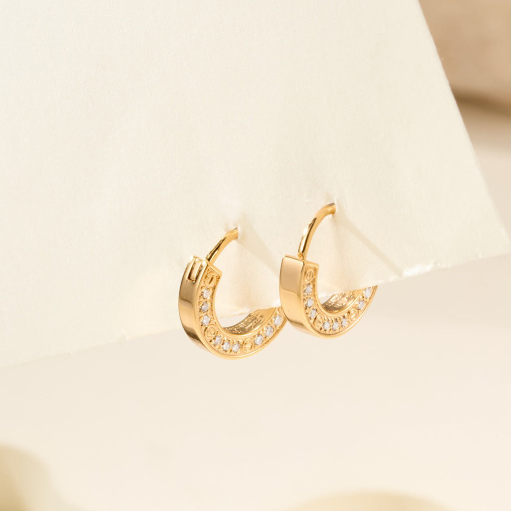 [Eterna Jewels]LOVE DIAMOND EARRINGS