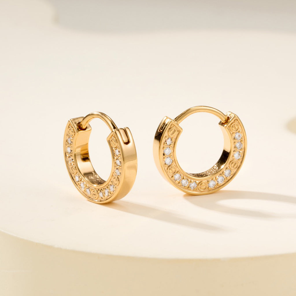 [Eterna Jewels]LOVE DIAMOND EARRINGS