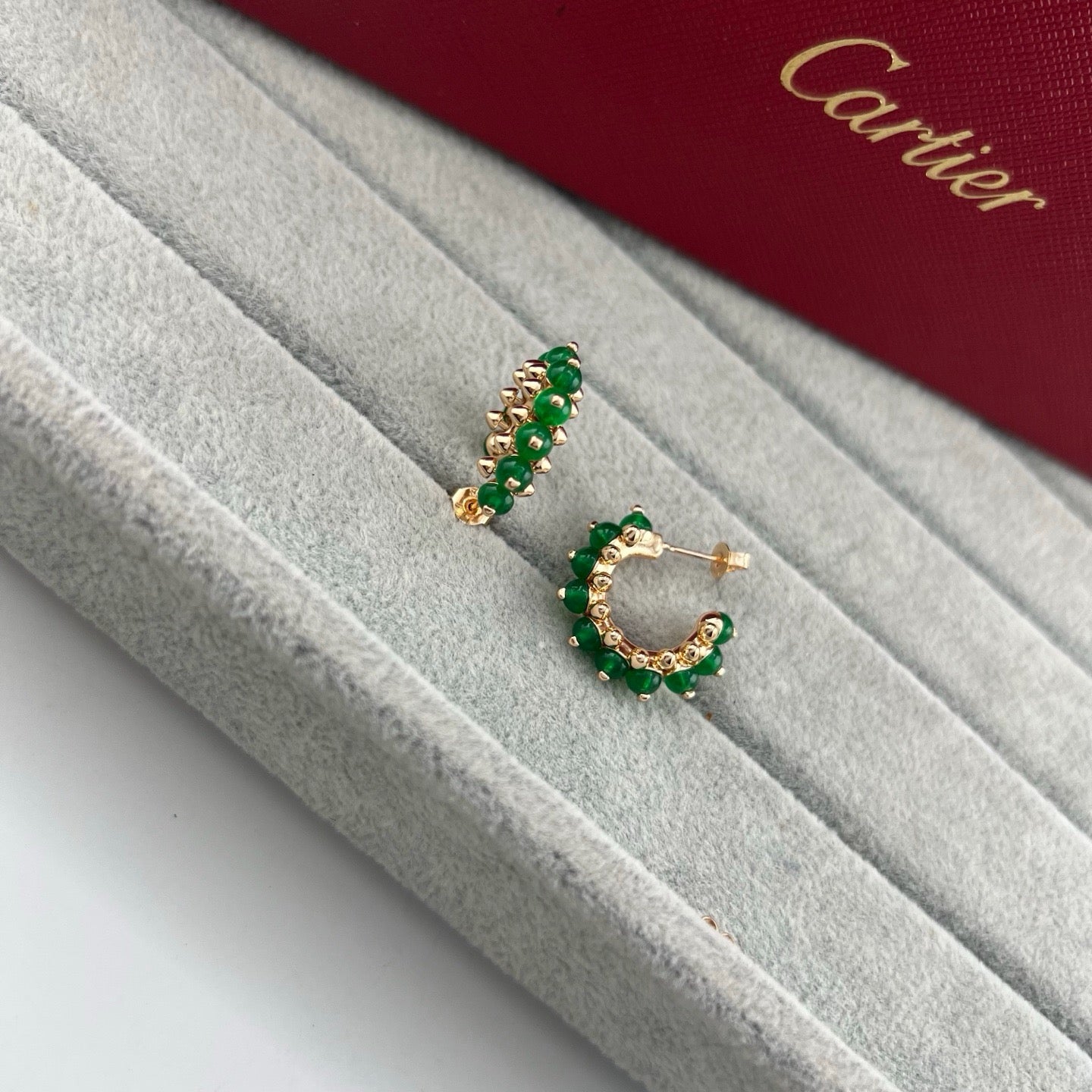 [Eterna Jewels]CLASH 7.9MM AGATE CHALCEDONY EARRINGS