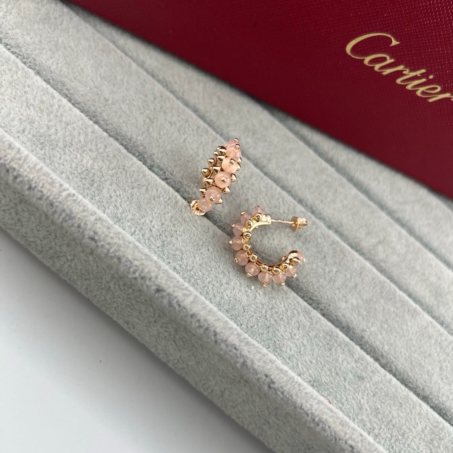 [Eterna Jewels]CLASH 7.9MM AGATE CHALCEDONY EARRINGS