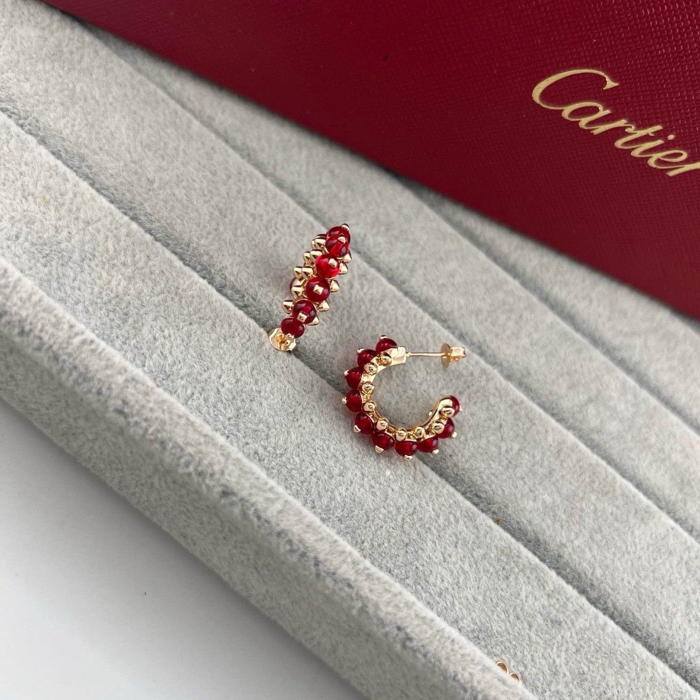 [Eterna Jewels]CLASH 7.9MM AGATE CHALCEDONY EARRINGS