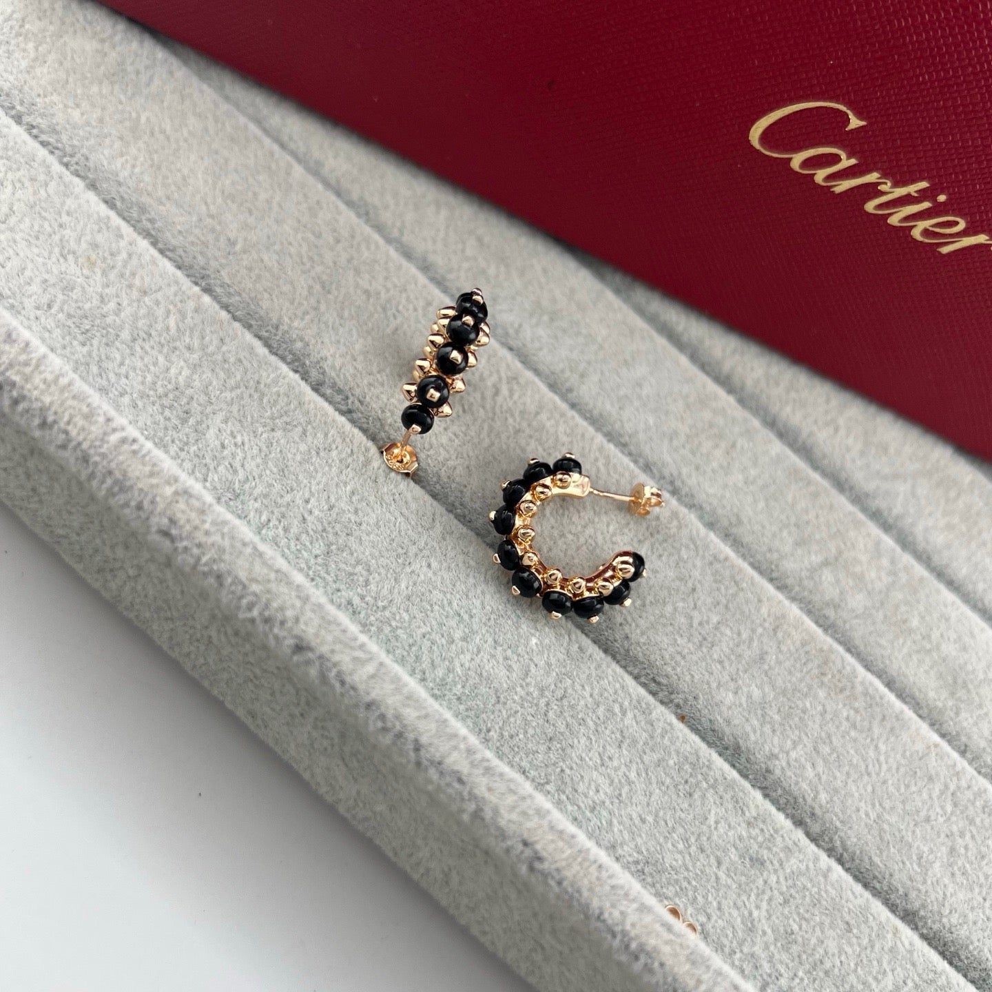 [Eterna Jewels]CLASH 7.9MM AGATE CHALCEDONY EARRINGS