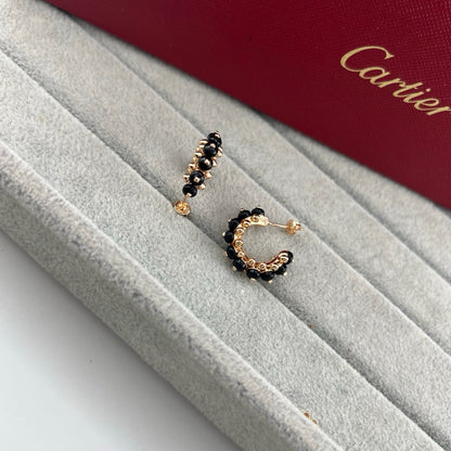 [Eterna Jewels]CLASH 7.9MM AGATE CHALCEDONY EARRINGS