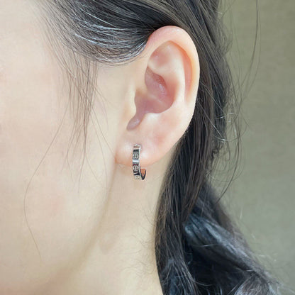 [Eterna Jewels]LOVE EARRINGS 2.65 MM NO DIAMOND SMALL