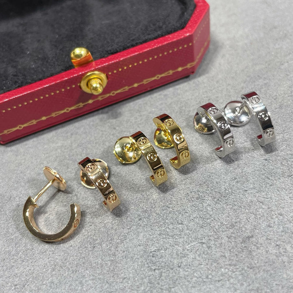 [Eterna Jewels]LOVE EARRINGS 2.65 MM NO DIAMOND SMALL
